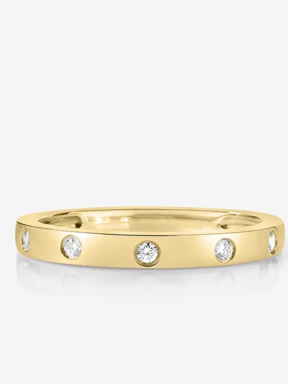 Ring Concierge Yellow Gold Inlay Diamond Band